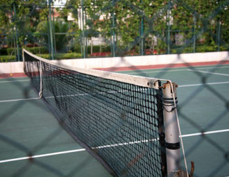 Maintenance court de tennis en Béton Poreux Bourg en Bresse