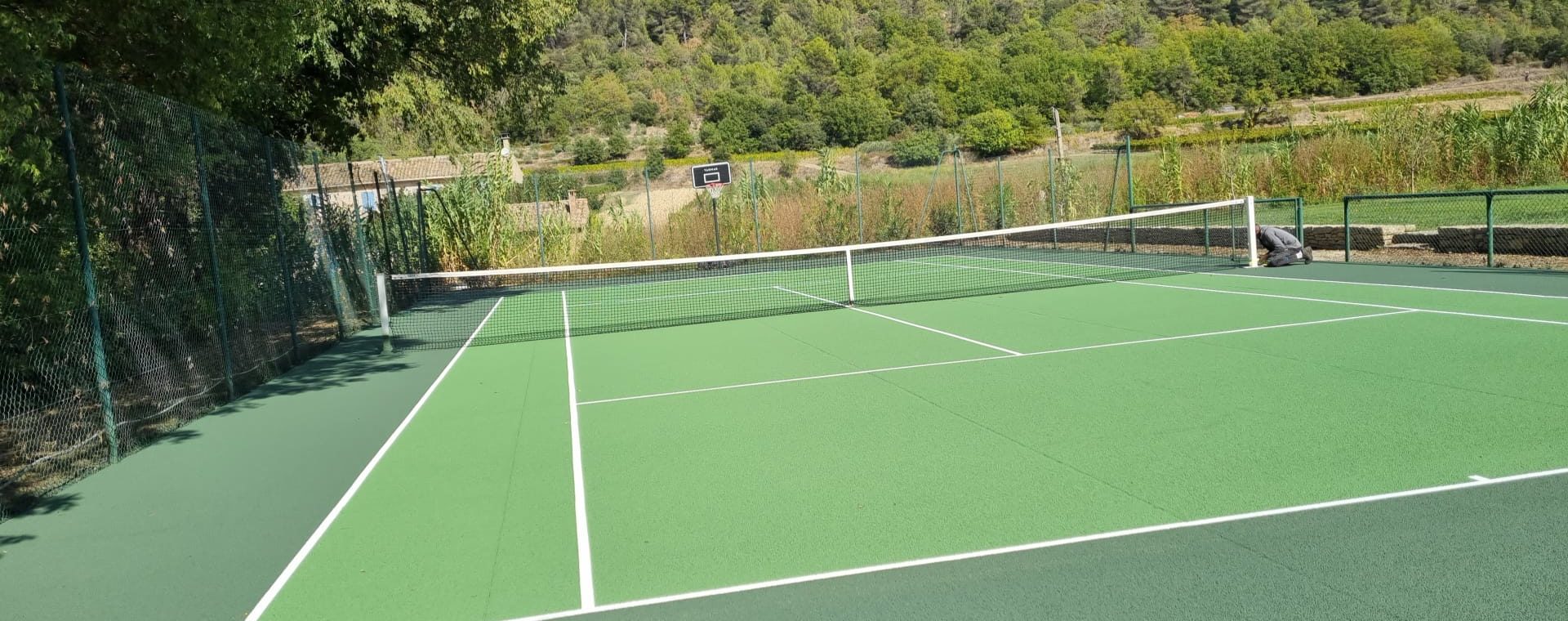 construction court de tennis à Mougins